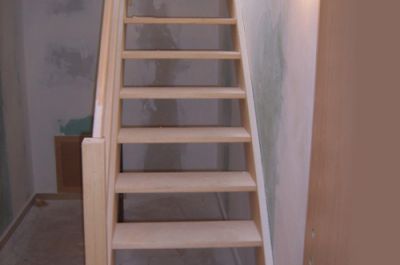 Escalier en bois exotique